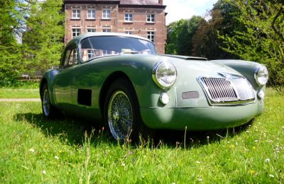 MGA coupe 1500cc RACER-look 1958 totale restauratie, in nieuwstaat.